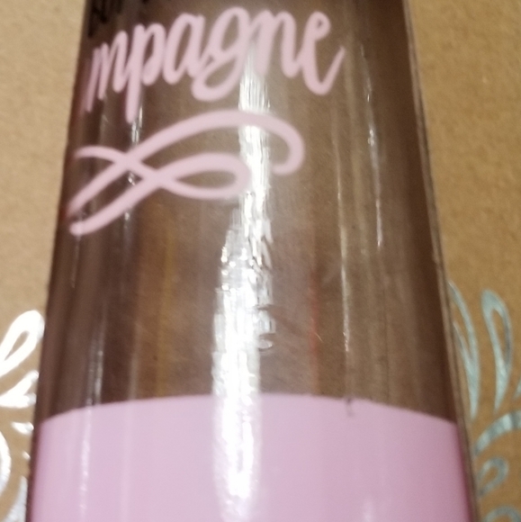 STEMLESS CHAMPAGNE FLUTES PAIR - PINK & CLEAR - NEW IN BOX SS1 - Picture 4 of 5